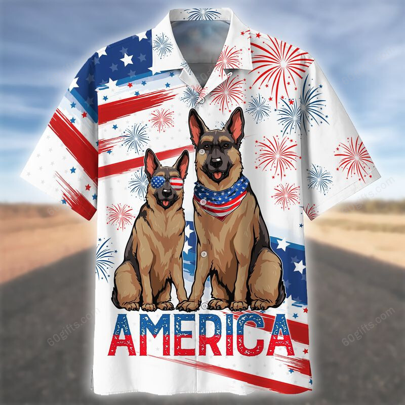 3D Hawaiian Shirt, Hoodie, Zip Hoodie, Hoodie Dress, Sweatshirt Brothers Dog Independence Day Usa All Over Print