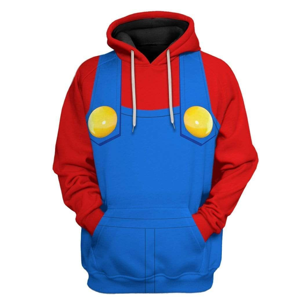 3D Mario Custom Hoodie Apparel