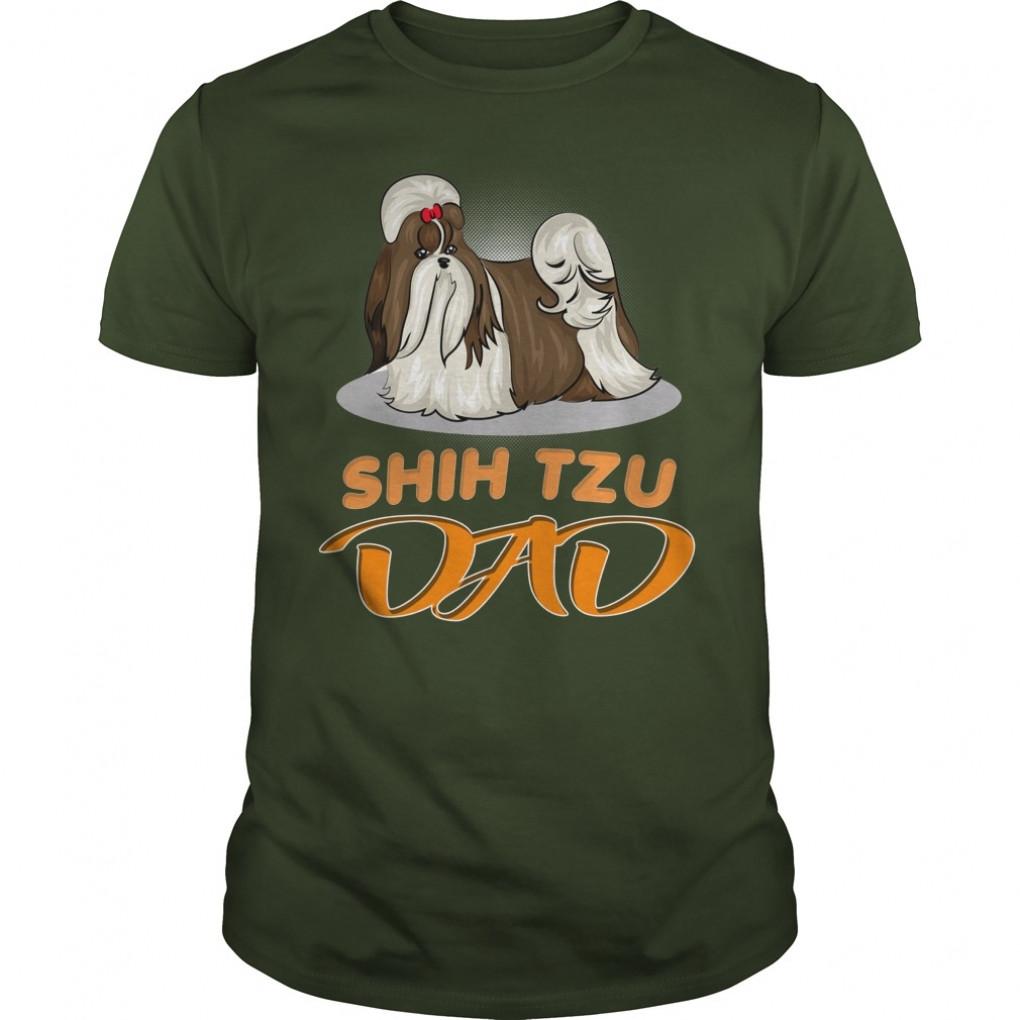 Shih Tzu Dogs Puppy Dad Guys Tee 857379654