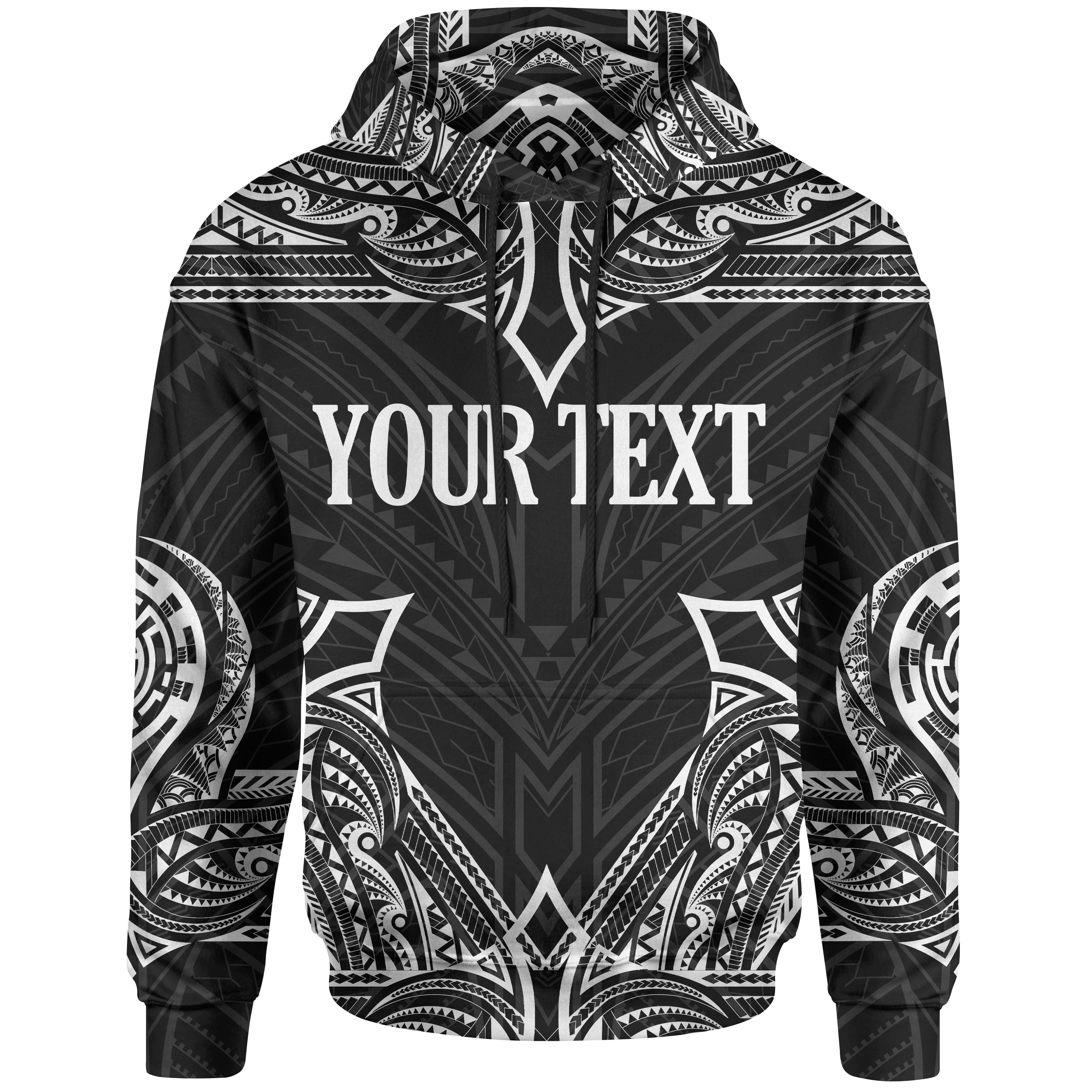 Tonga Custom Personalised Hoodie – Coat Of rms With Patterns White Color – BN01