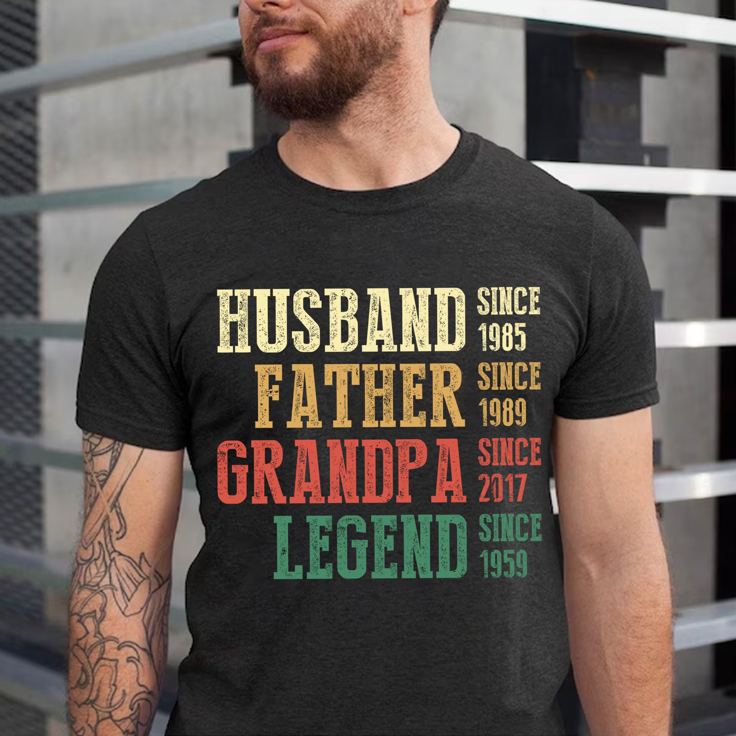 Personalized Dad Grandpa Shirt Fathers Day Shirt Husband Father Grandpa Legend Grandfather 3193