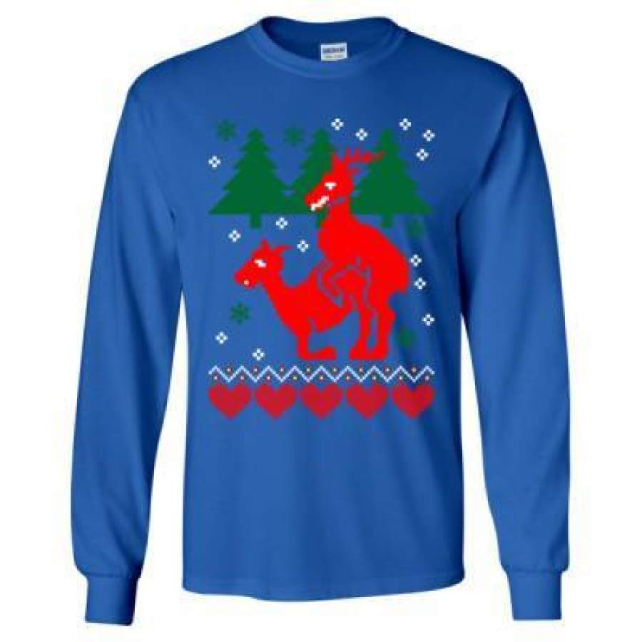 AGR Deer Ugly Christmas Sweater Xmas – Long Sleeve T-Shirt