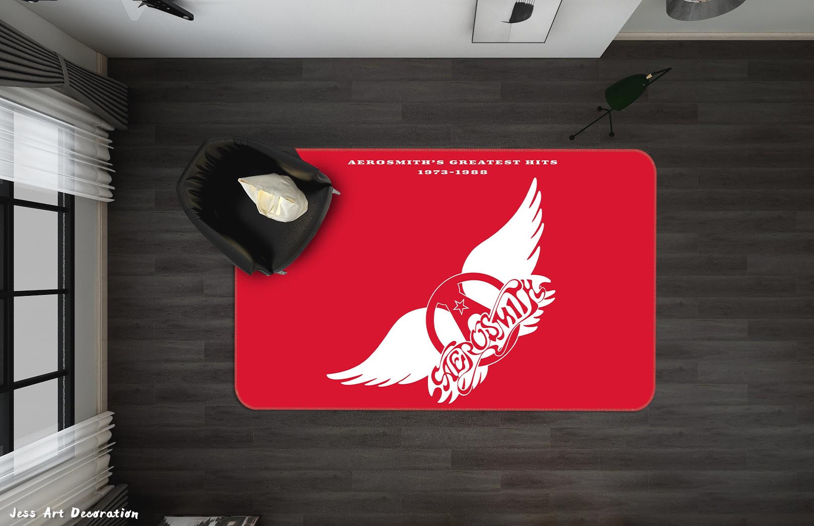 3D Aerosmith Rock Band Non-Slip Rug Mat 232