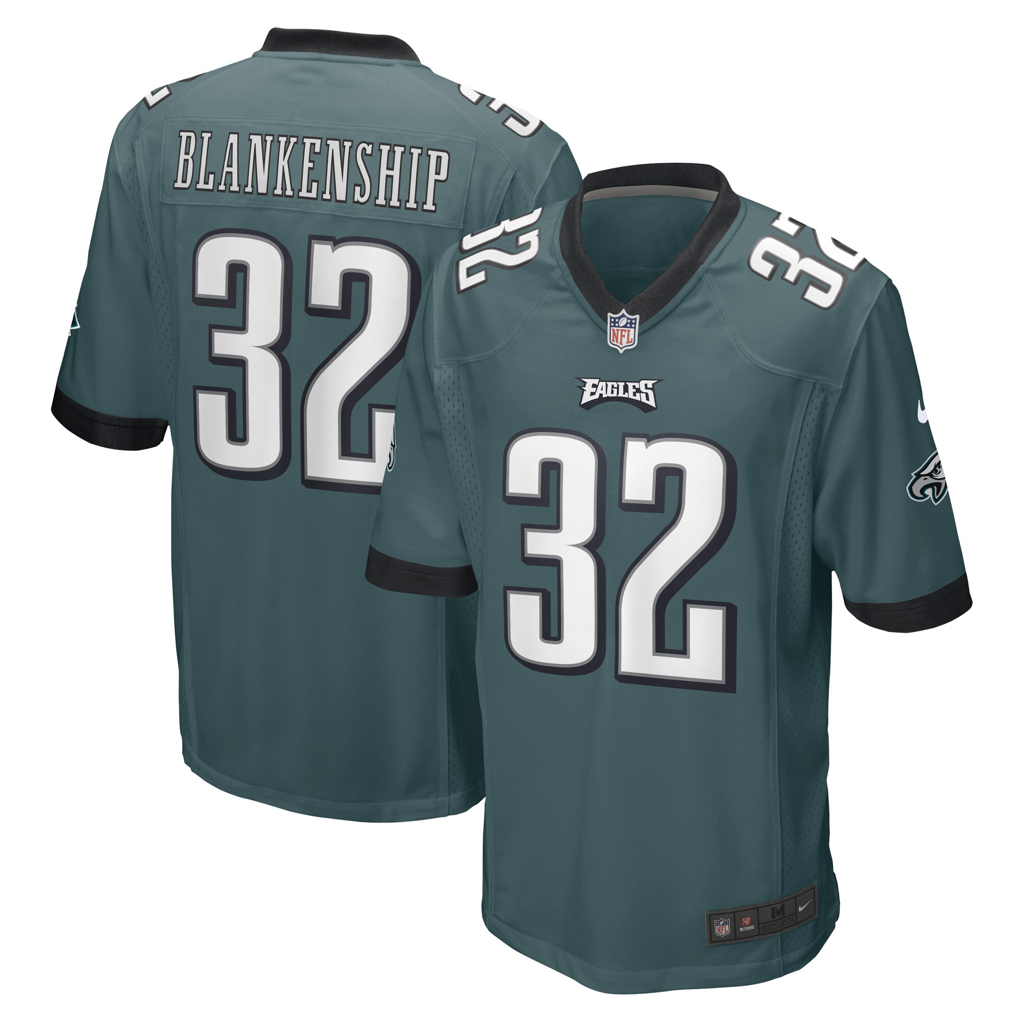 Reed Blankenship Philadelphia Eagles Game Player Jersey – Midnight Green