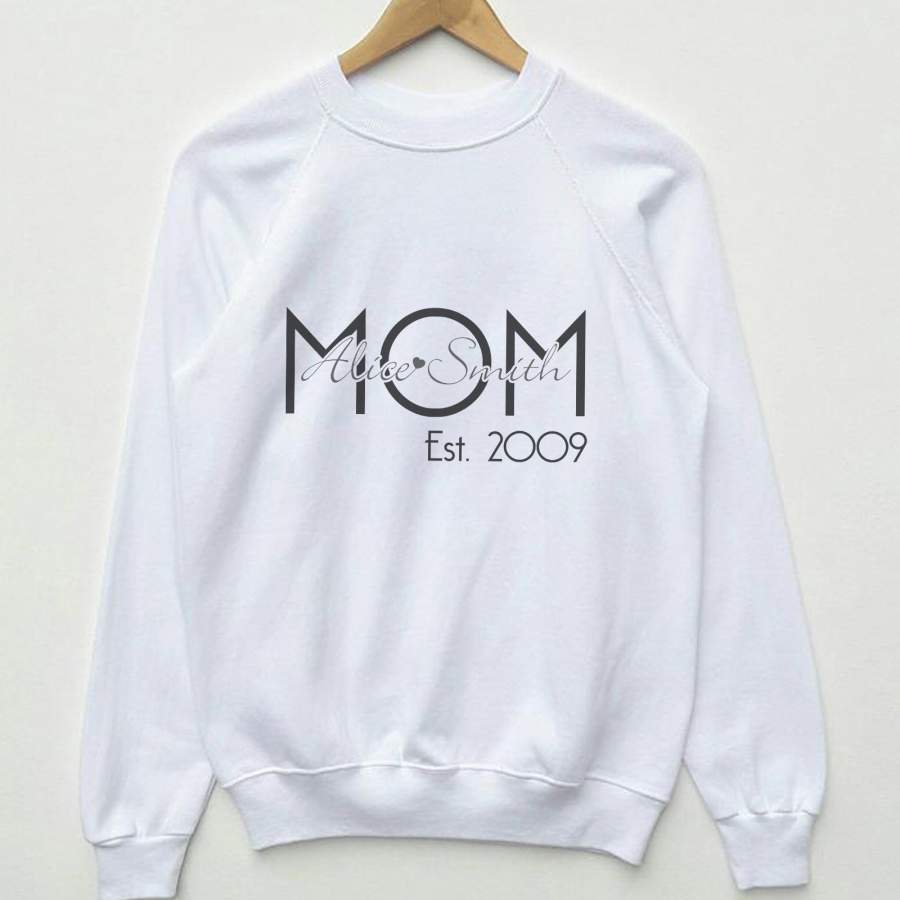 Personalized MOM Est Year Shirts