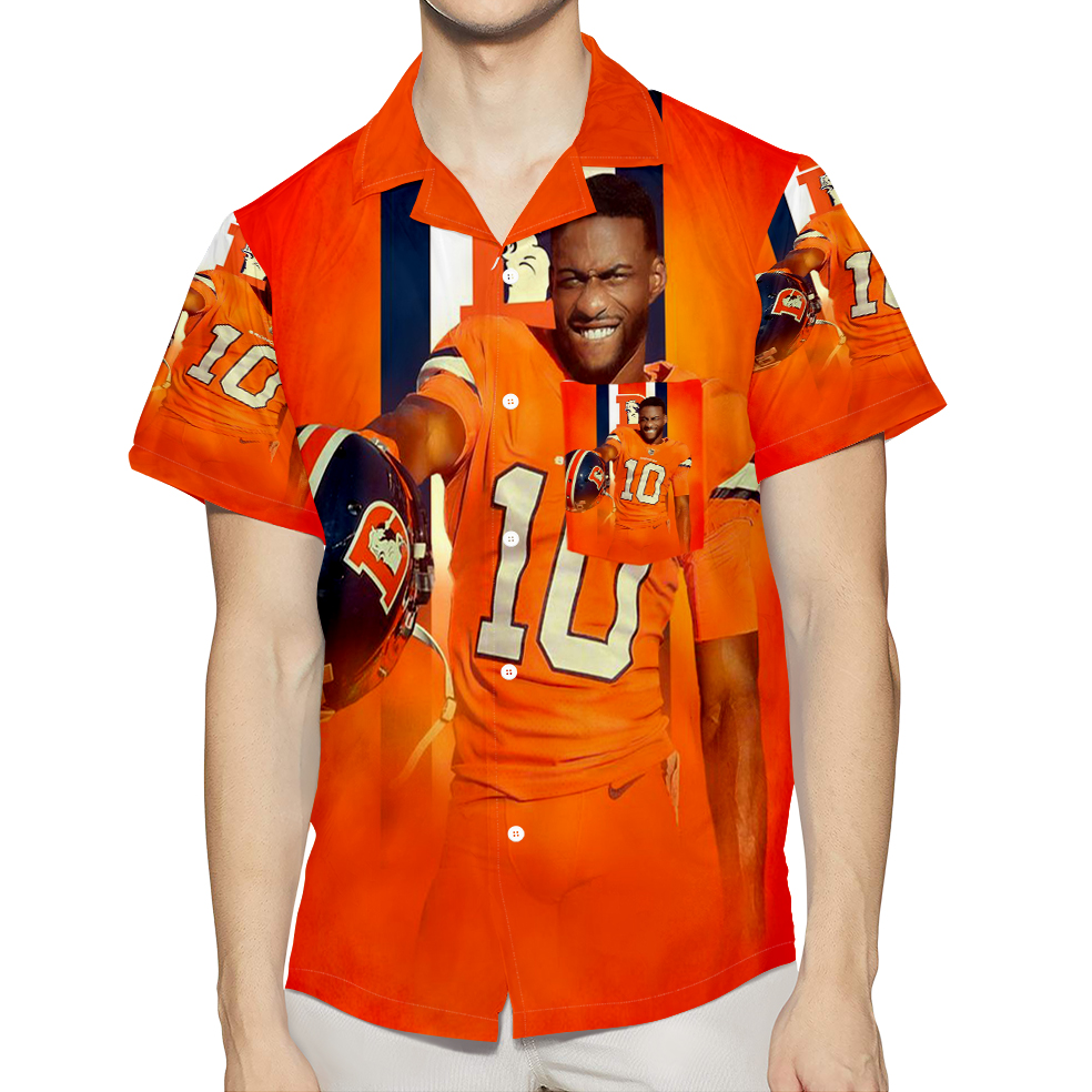 Denver Broncos Emmanuel Sanders2 3D All Over Print Summer Beach Hawaiian Shirt With Pocket