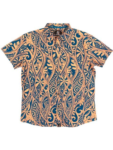 Hinano Tahiti Kapula Melon Blue Orange Unique Design Hawaii Shirt Ha29216