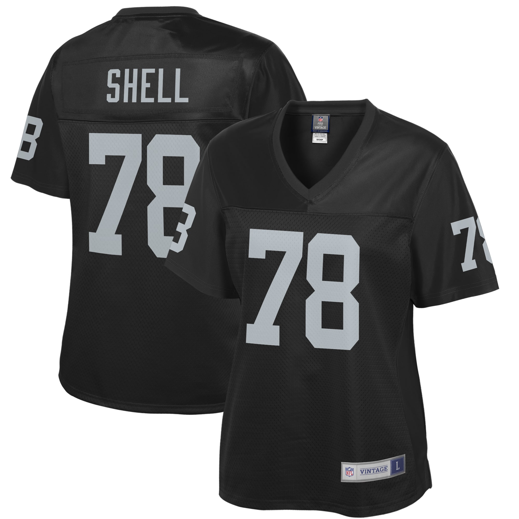 Art Shell Las Vegas Raiders NFL Pro Line Womens Retired Player Replica Jersey – Black