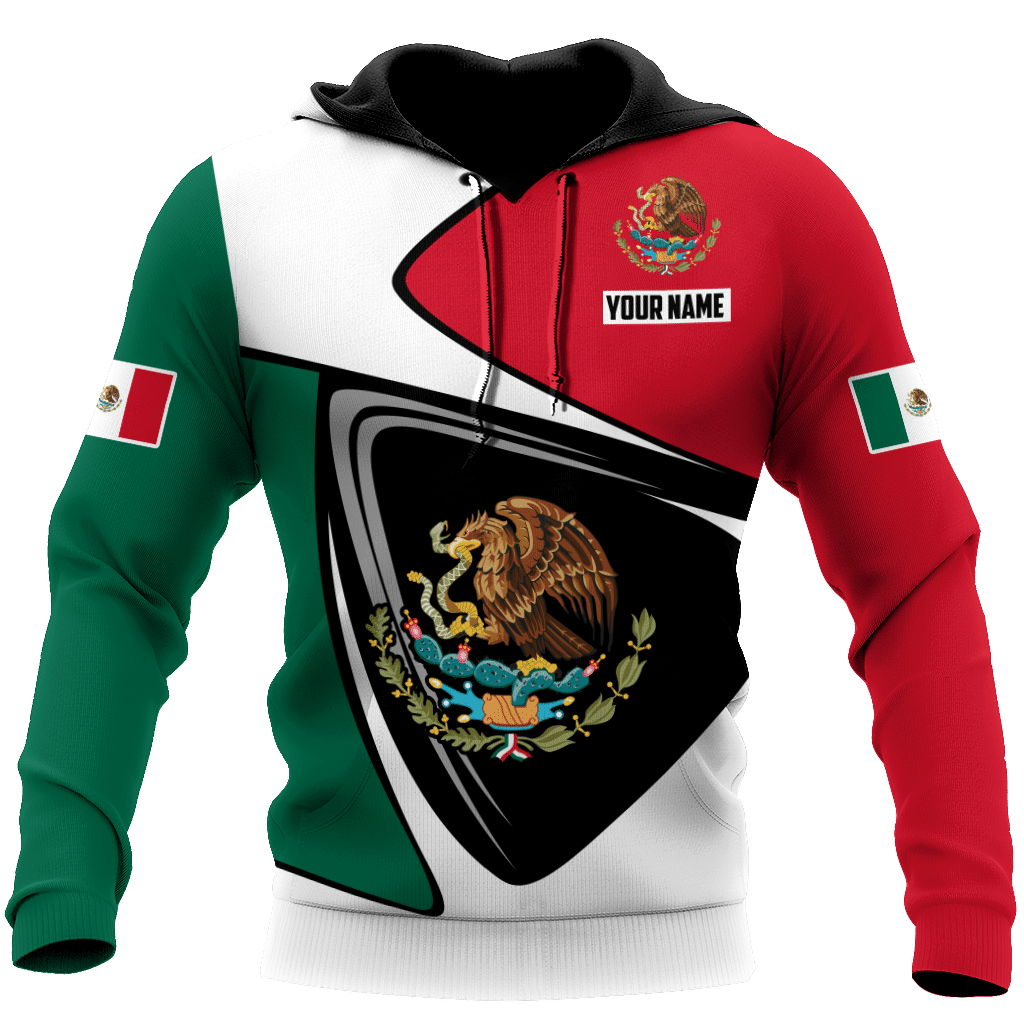 Mexican Flag Aztec Warriors Customize All Over Printed Hoodie For Men And Women