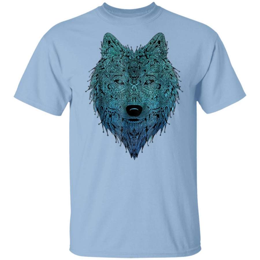 Wolf of the night sky illuminating animal T Shirt