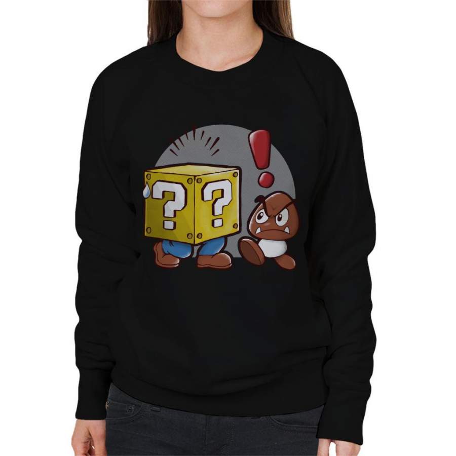 Super Mario Plumber Box Women’s Sweatshirt