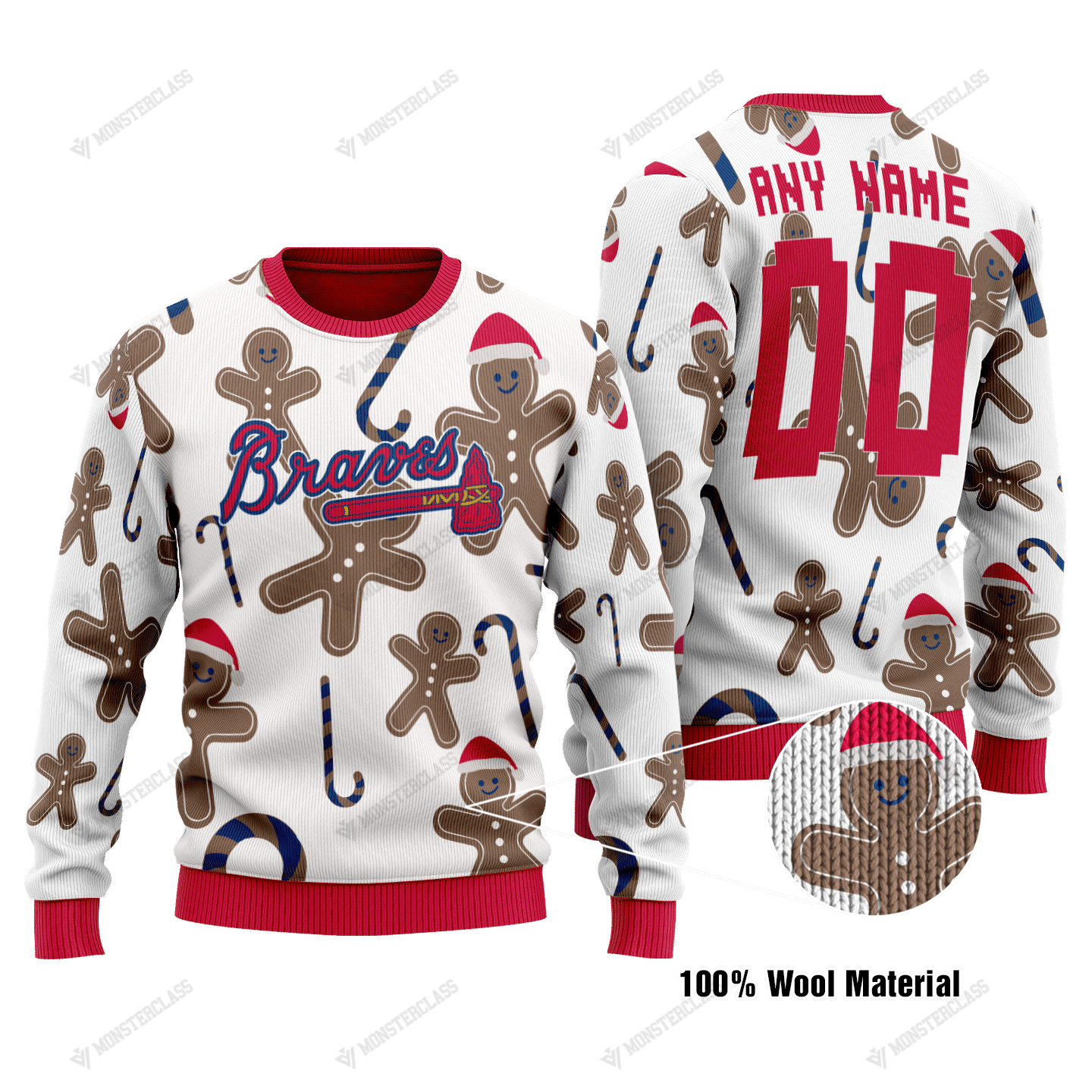 Atlanta Braves – CUSTOMIZE YOUR NAME & NUMBER – HOT SALE 3D PRINTED