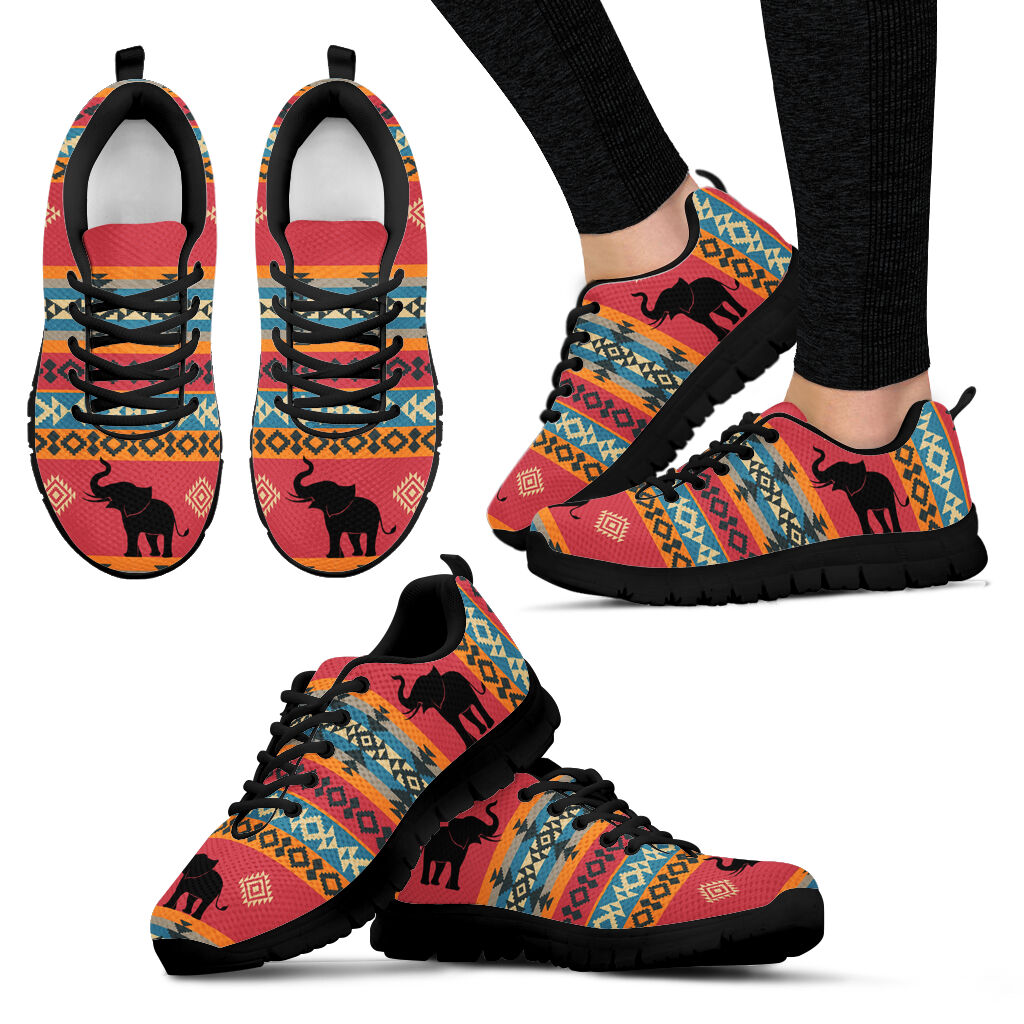 Elephants Na Patterns Sneaker Fashion Shoes Comfortable Walking Running Shoes Casual