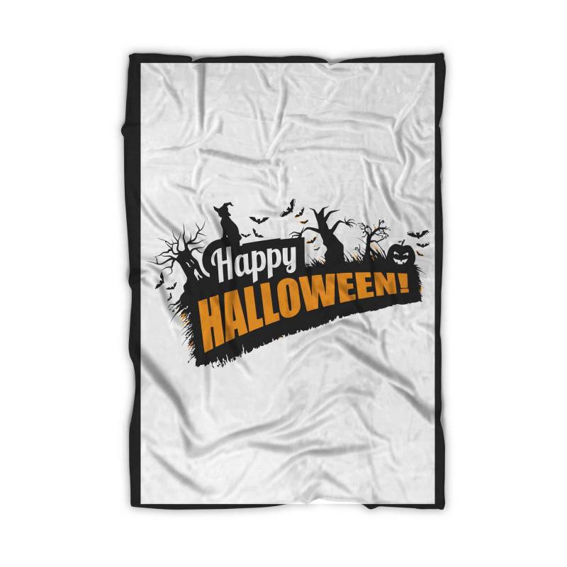 Happy Halloween Poster Blanket