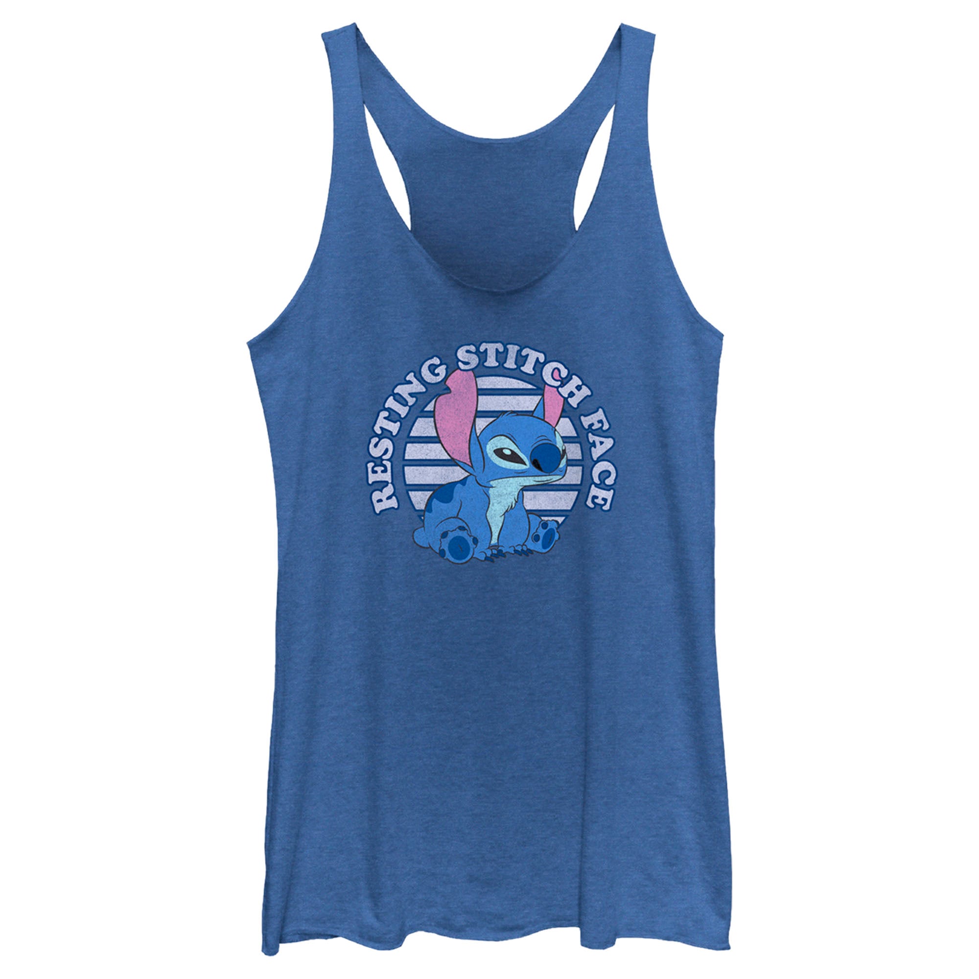 Women’S Lilo & Stitch Resting Stitch Face Racerback Tank Top