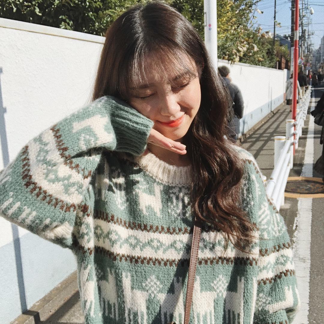 Women Pullovers Cartoon Printed Loose Fashion Thick Winter Knitted Sweaters Leisure All-match Streetwear Ulzzang Harajuku Ins alx