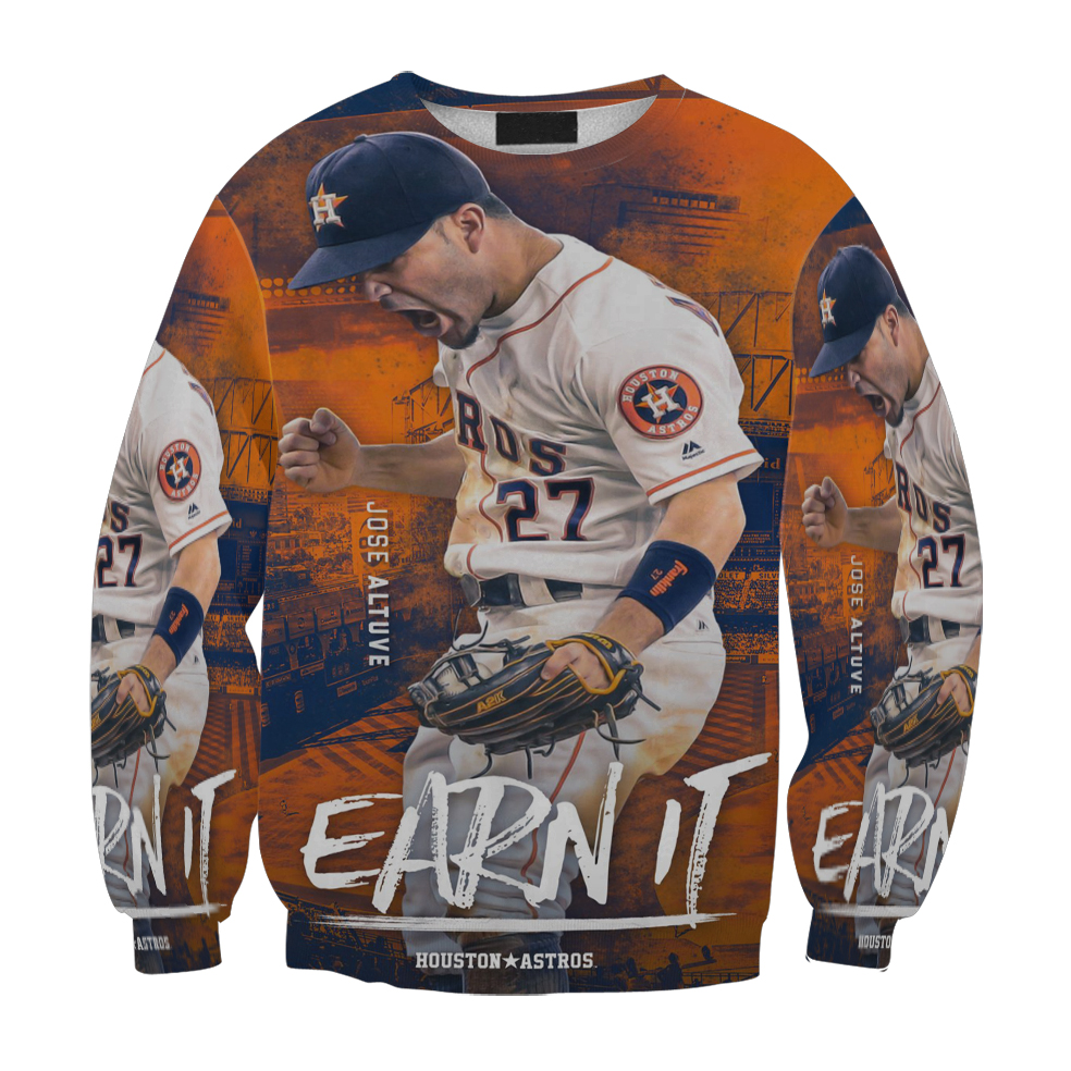 Houston Astros Jose Altuve 27 Gift For Fan 3D Full Printing Sweatshirt