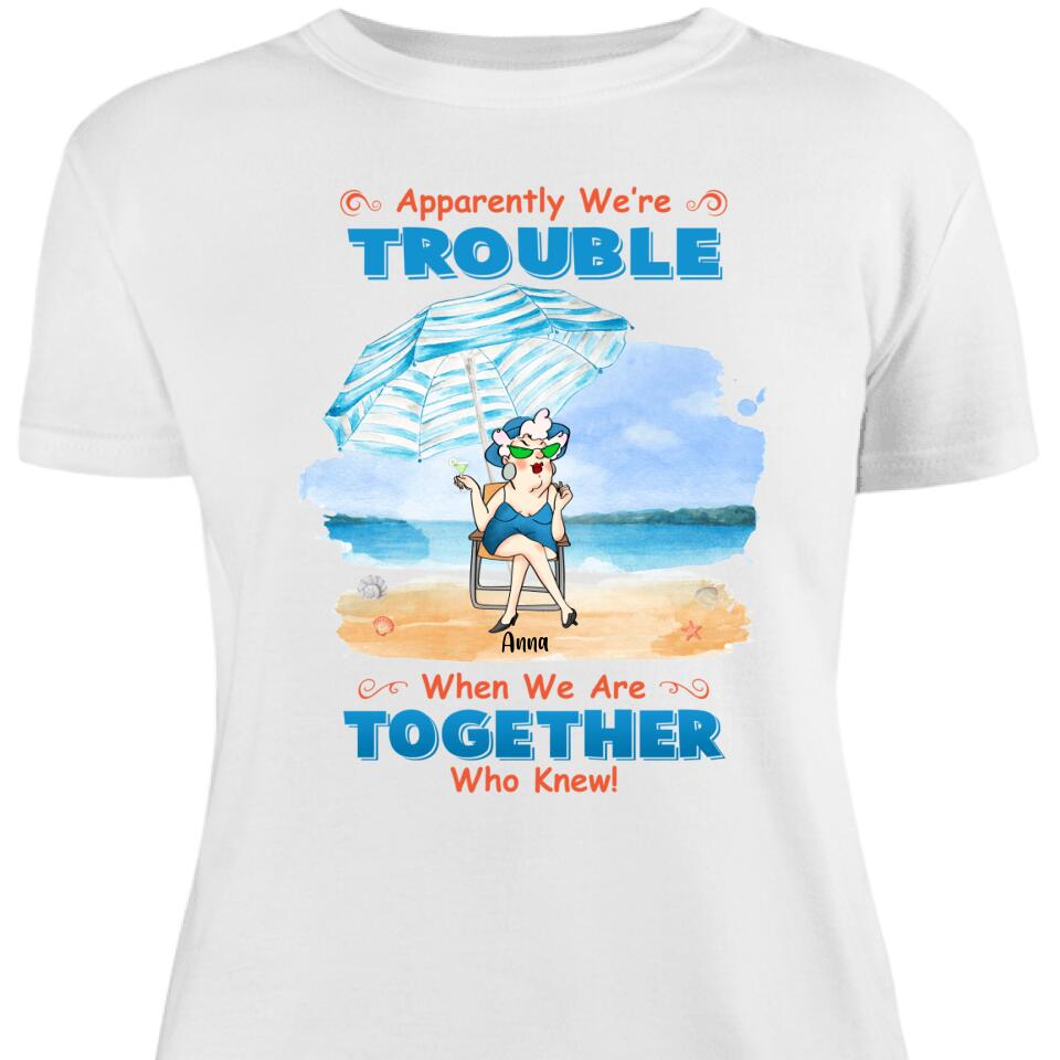 Personalized Summer Beach Friends Women Shirt, Best Gift For Bestie – Trending Personalized