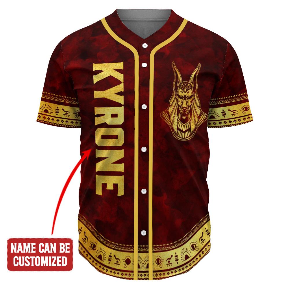 Personalized Anubis Pattern Jersey Shirt