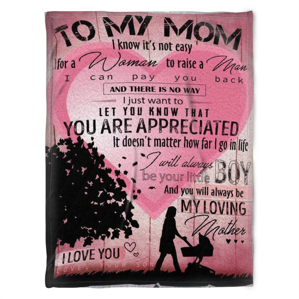 To My Mom Blanket, Fleece Blankets, I Just Want To Let You Know That, Gift For Mom Family Home Decor Bedding Couch Sofa Soft And Comfy Cozy