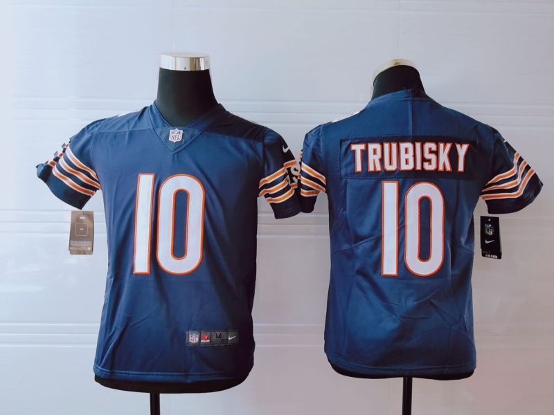 Chicago Bears Mitchell Trubisky #10 NFL 2020 Navy Jersey