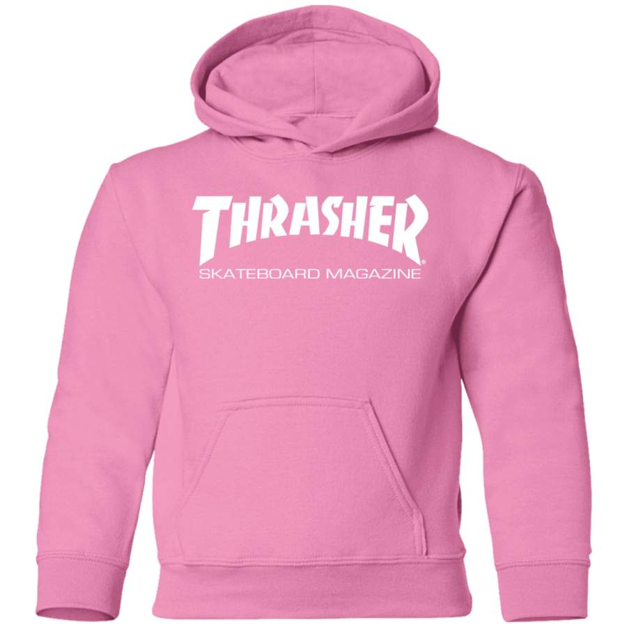 Thrasher Magazine Skateboarding white original logo Toddler Pullover Hoodie