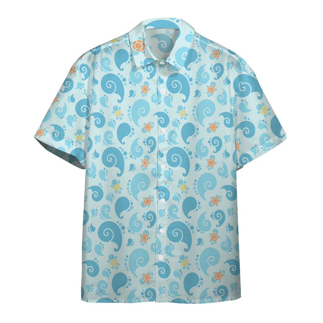 Gearhumans Squirtle Pkm X Hawaiian Custom Shirt Ha17505