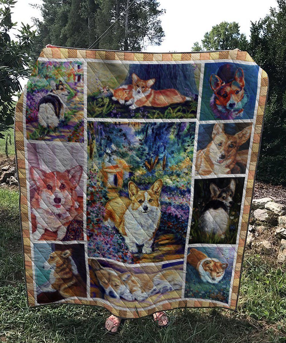 Corgi My Boss LF32 3D Customized Quilt