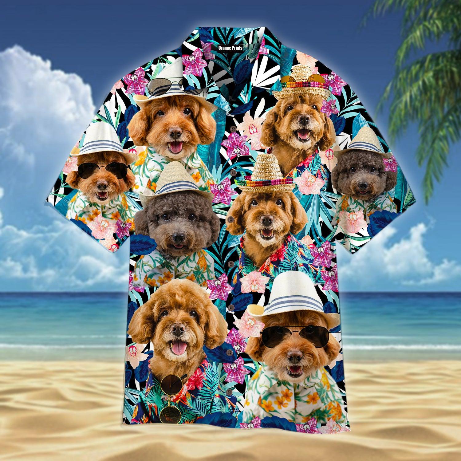 Poodle Dog Tropical Aloha Hawaii Shirts For Men Women Ha93077