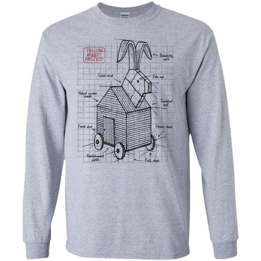 Trojan Rabbit Plan Men’s Long Sleeve T-Shirt