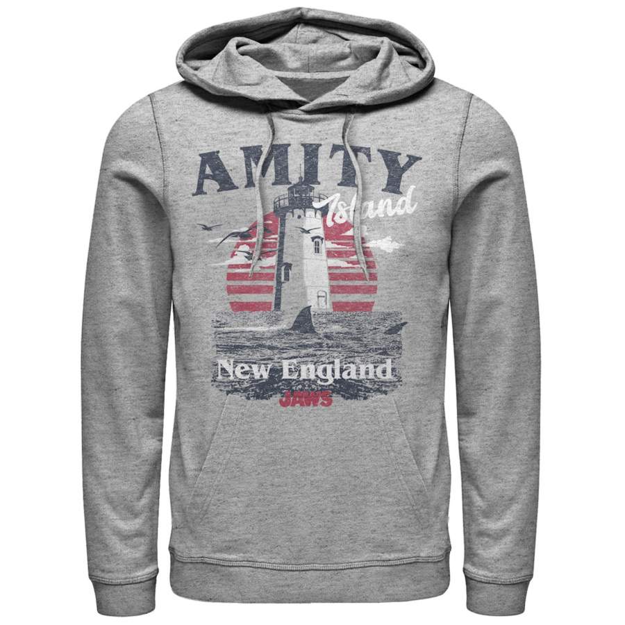 Jaws Men’s Amity Island Tourist Lighthouse  Lightweight Hoodie