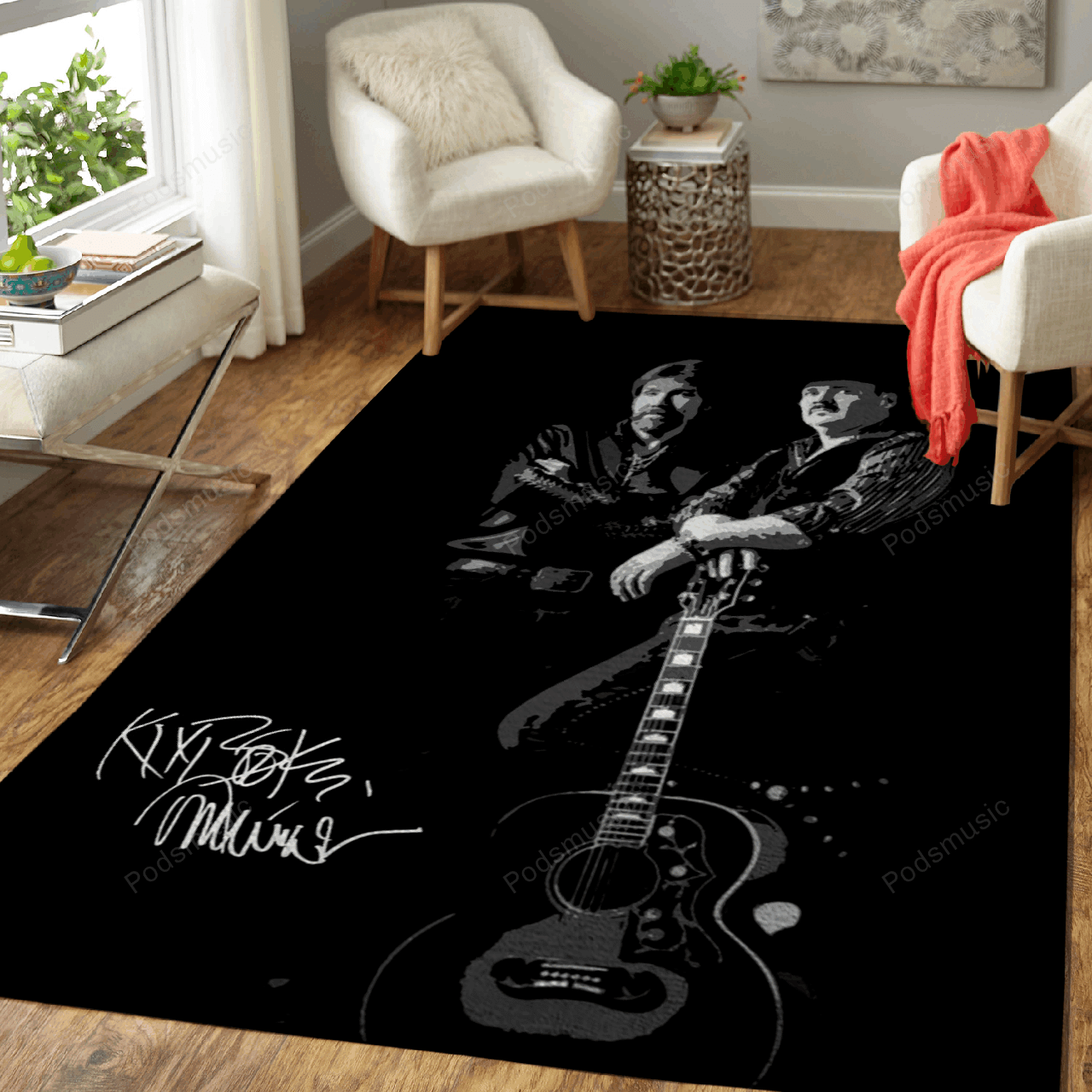 Brooks Dunn – Coutry Music Art For Fans Area Rug Carpet