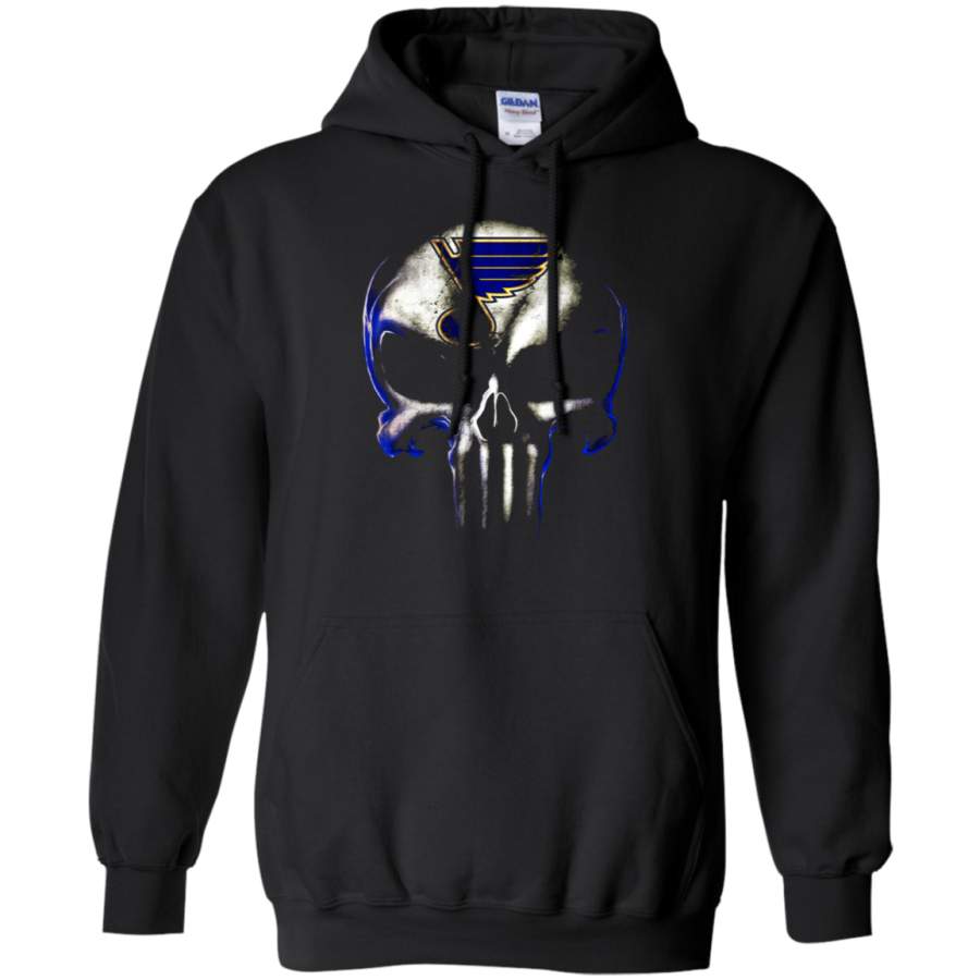 AGR St. Louis Blues The Punisher Mashup Ice Hockey Hoodie