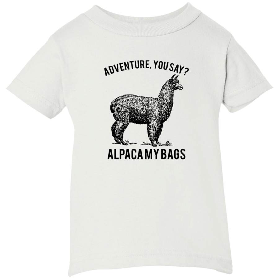 AGR adventure you say Alpaca My Bags Infant Short Sleeve T-Shirt