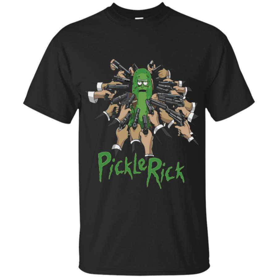 Rick and Morty Pickle Rick John Wick Solenya T-Shirt - MerchCartoon Store