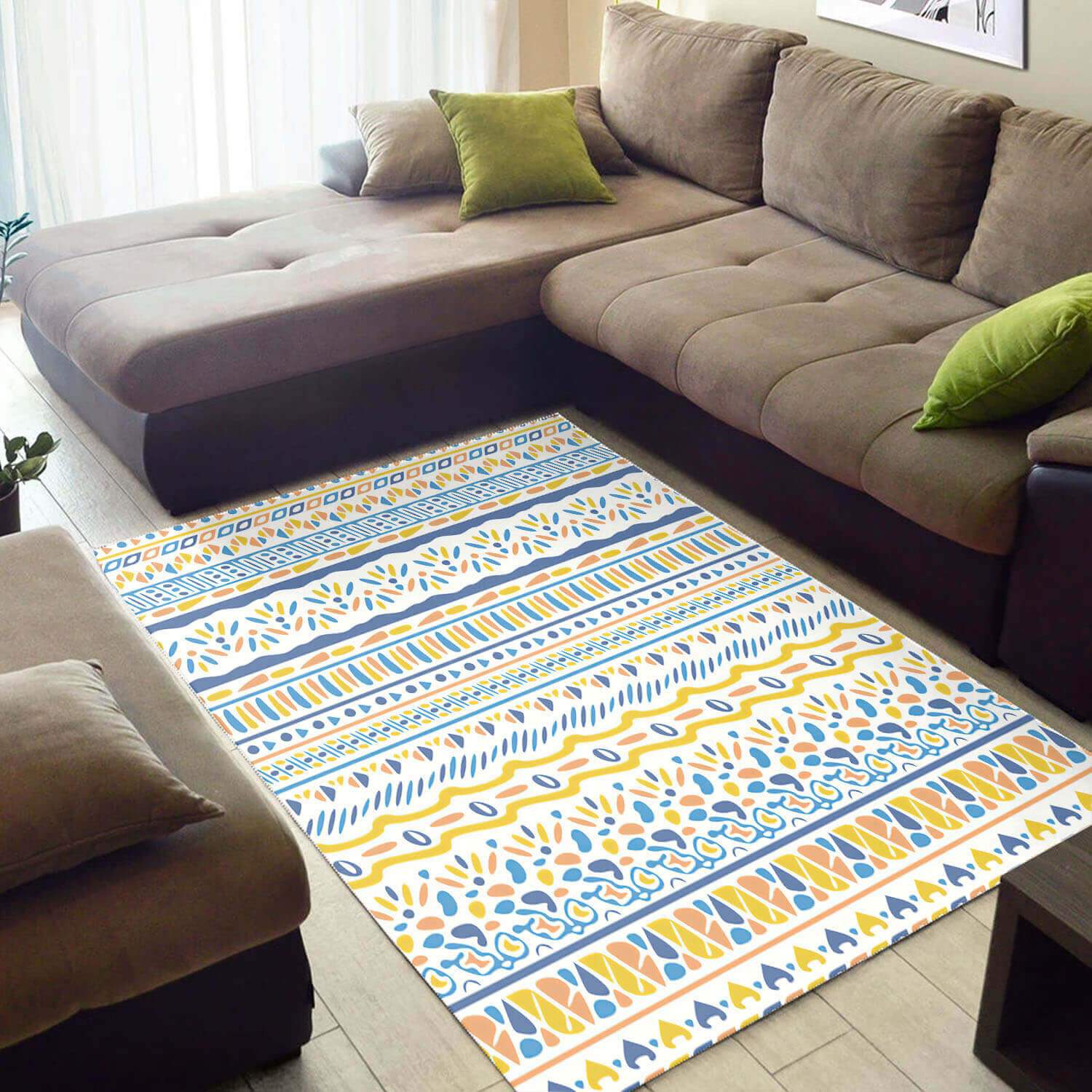 Modern African American Rug Nice African Print Afrocentric Art African Themed Carpet African Themed Home Decor WBG3427