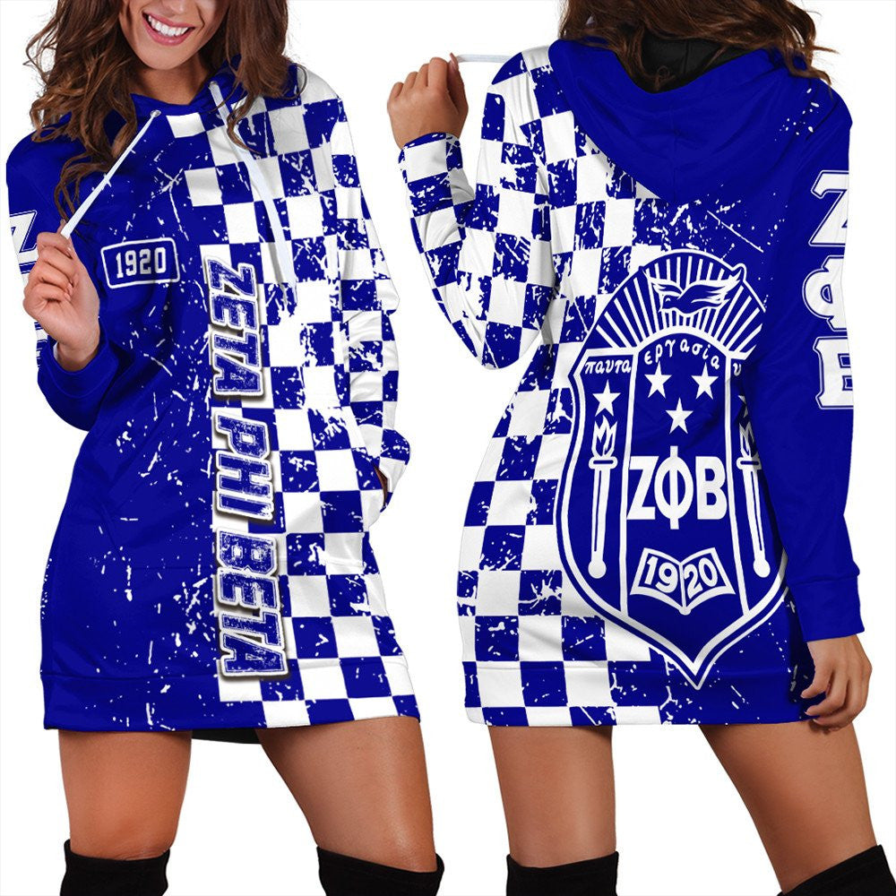 Wonder Print Dress – Zeta Phi Beta Caro Style Hoodie Dress