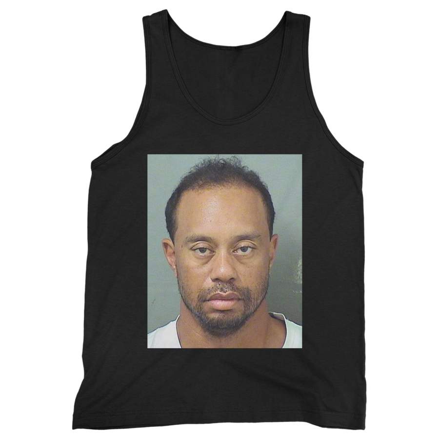 Tiger Woods Dui Fan Mugshot Man’s Tank Top