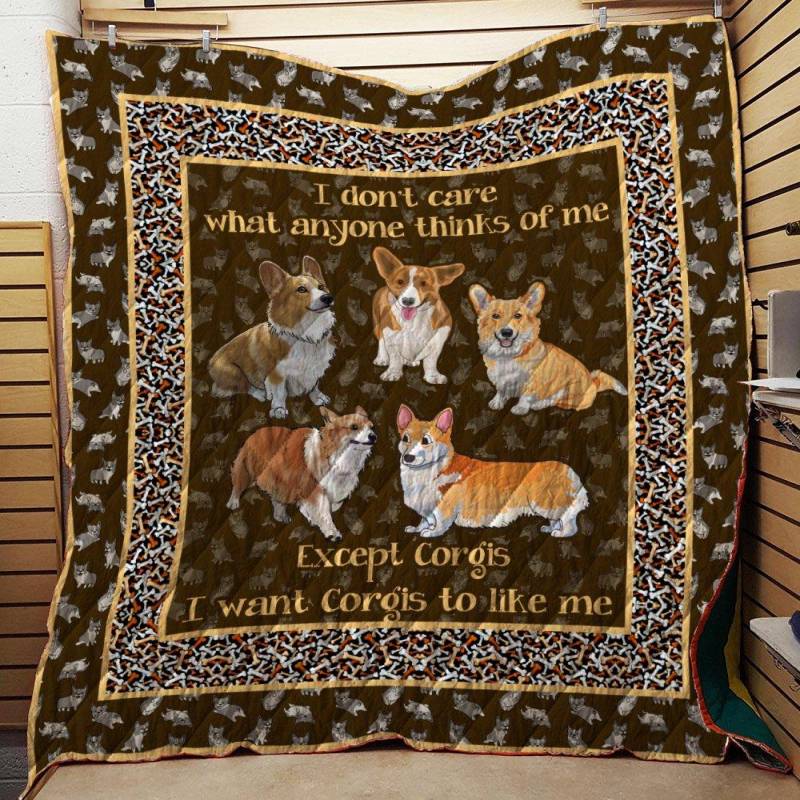 A BC-Corgi 009 Quilt Blanket