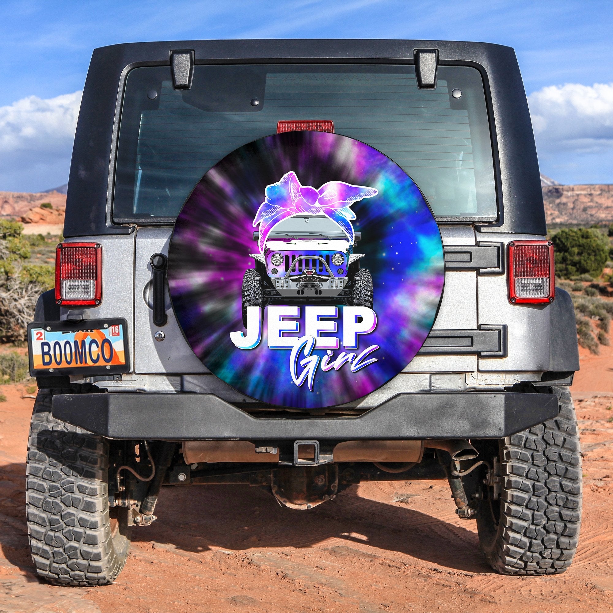 Jeep Girl Spare Tire Cover Colorful Style No.3 Lt6