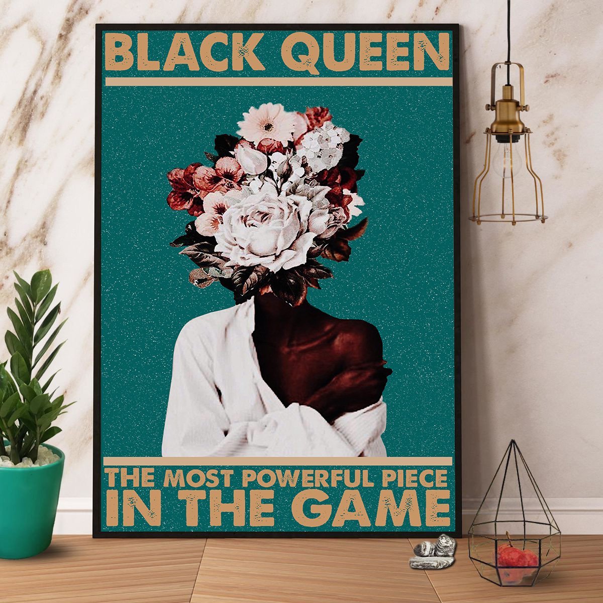 Black Queen The Most Powerful Piece In The Game Poster No Frame Matte Canvas Wall Decor