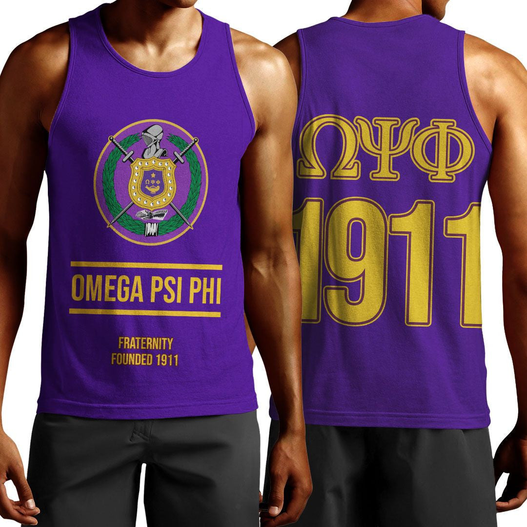 Fraternity Tank Top – Omega Psi Phi Fraternity Founded 1911 Tank Top