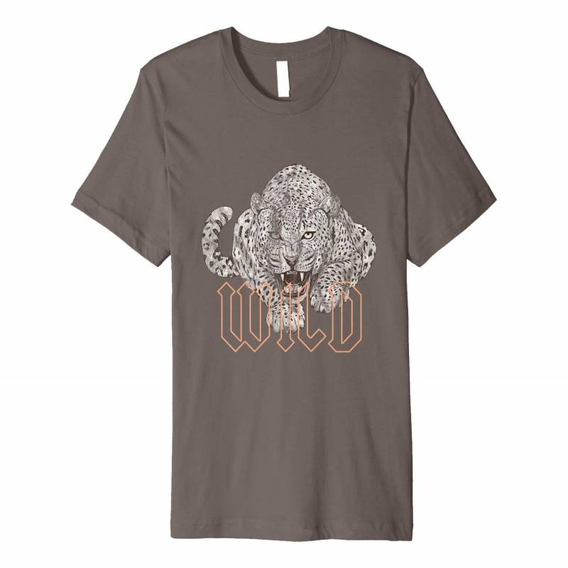 Wild Jaguar Leopard Cheetah Print Graphic Premium T-shirt