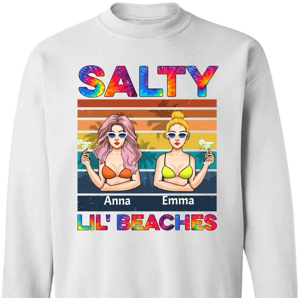 Personalized Friends Salty Lil Beach Sweatshirt, Bestie Gift – Trending Personalized