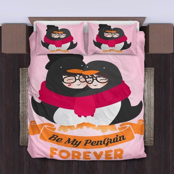 Fandomgift Penguin Bedding Set Duvet Cover Pillowcase