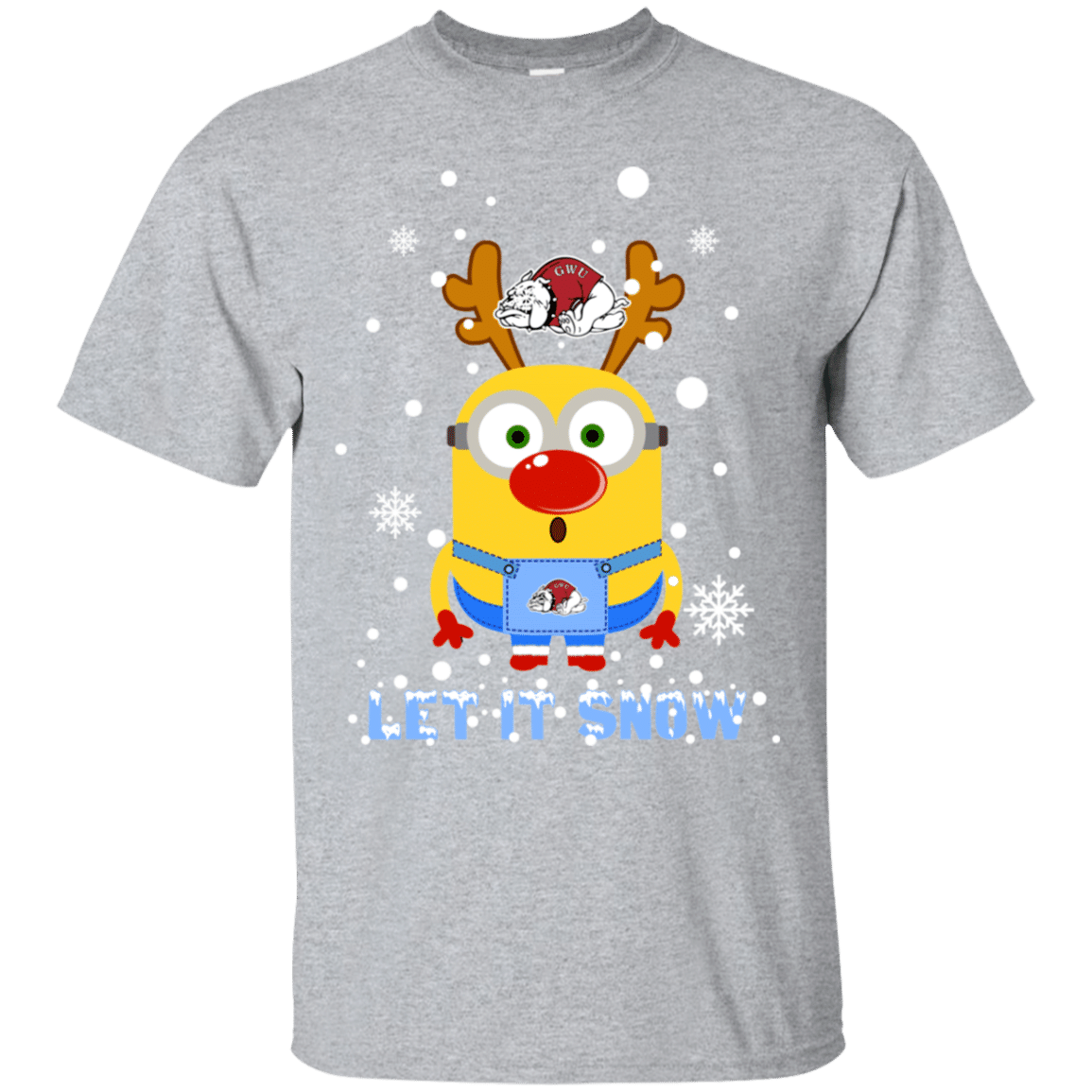 Check out this awesome Minion Gardner-webb Runnin Bulldogs Ugly Christmas Sweaters Let It Snow Ultra Cotton T-Shirt