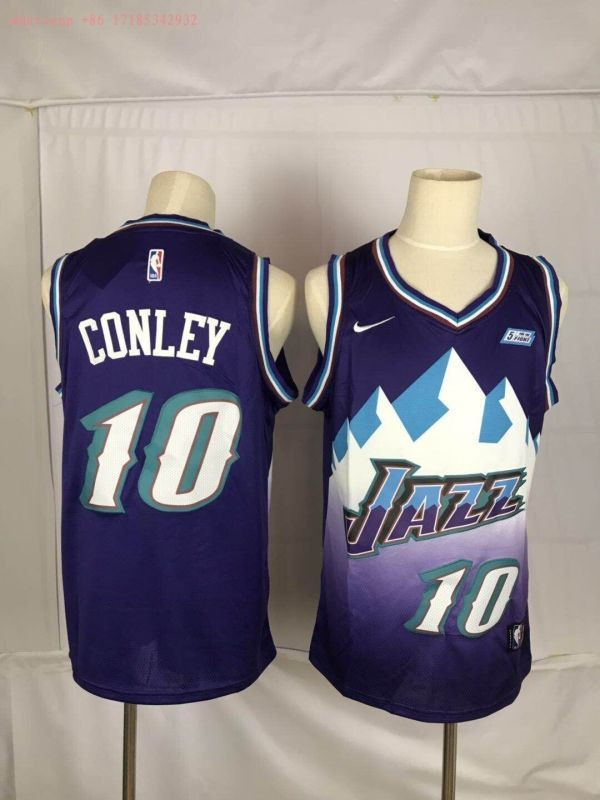 Utah Jazz Mike Conley #10 2020 NBA New Arrival Dark Indigo Jersey