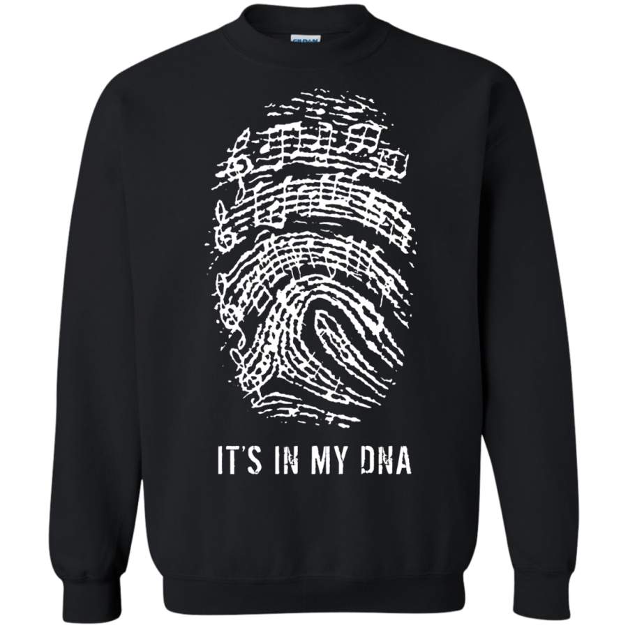 AGR It_s In My DNA Musical Notes Fingerprint Sweatshirt