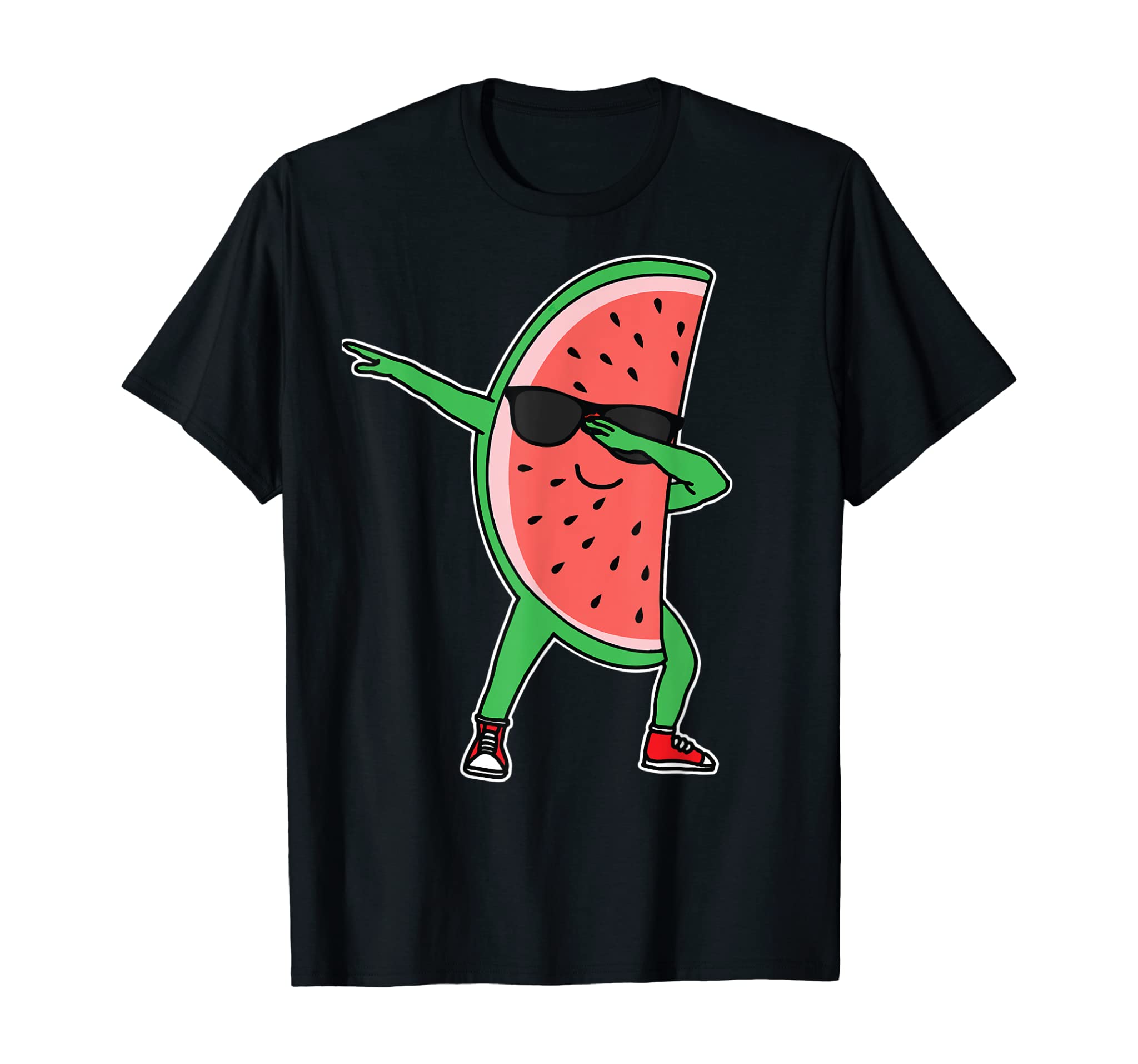 Dabbing Watermelon Kawaii Dab Summer Fruit Melon Lover T-Shirt