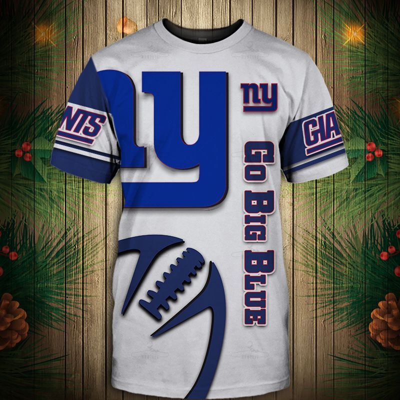 New York Giants T-Shirt Graphic Balls Gift S